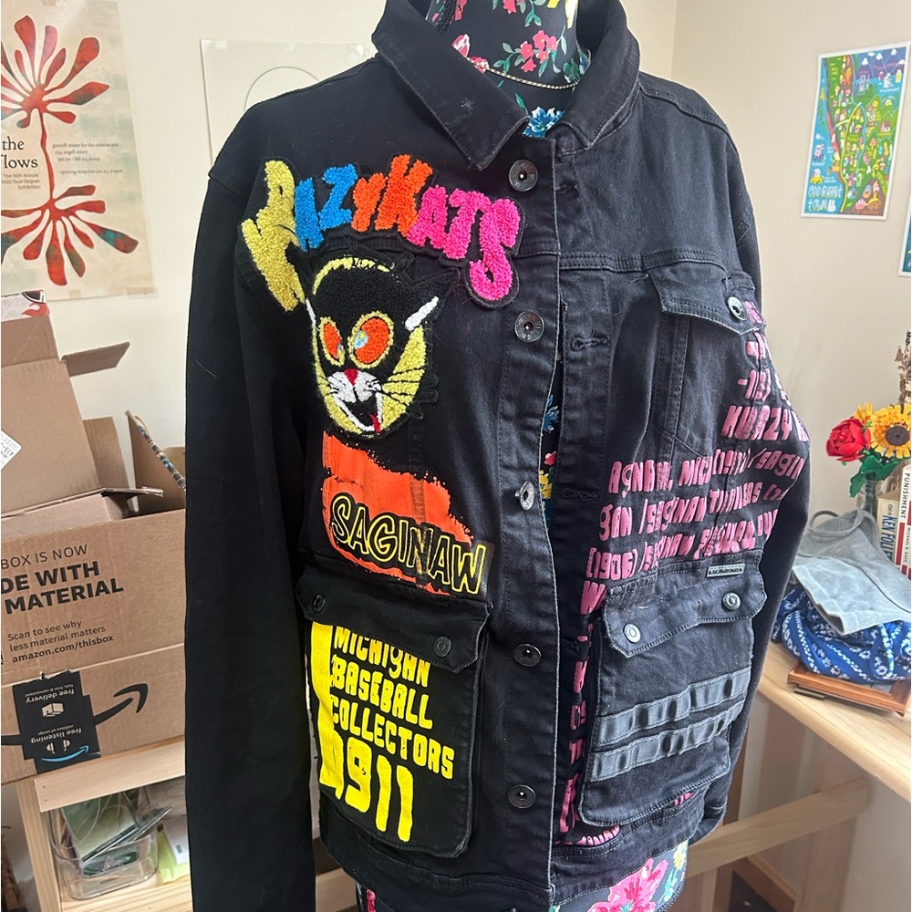 Awesome patched jacket